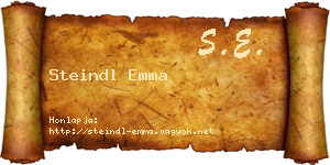 Steindl Emma névjegykártya